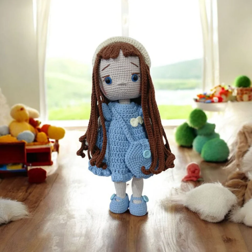 Handmade 100% Cotton Crochet Doll (Customizable Character)