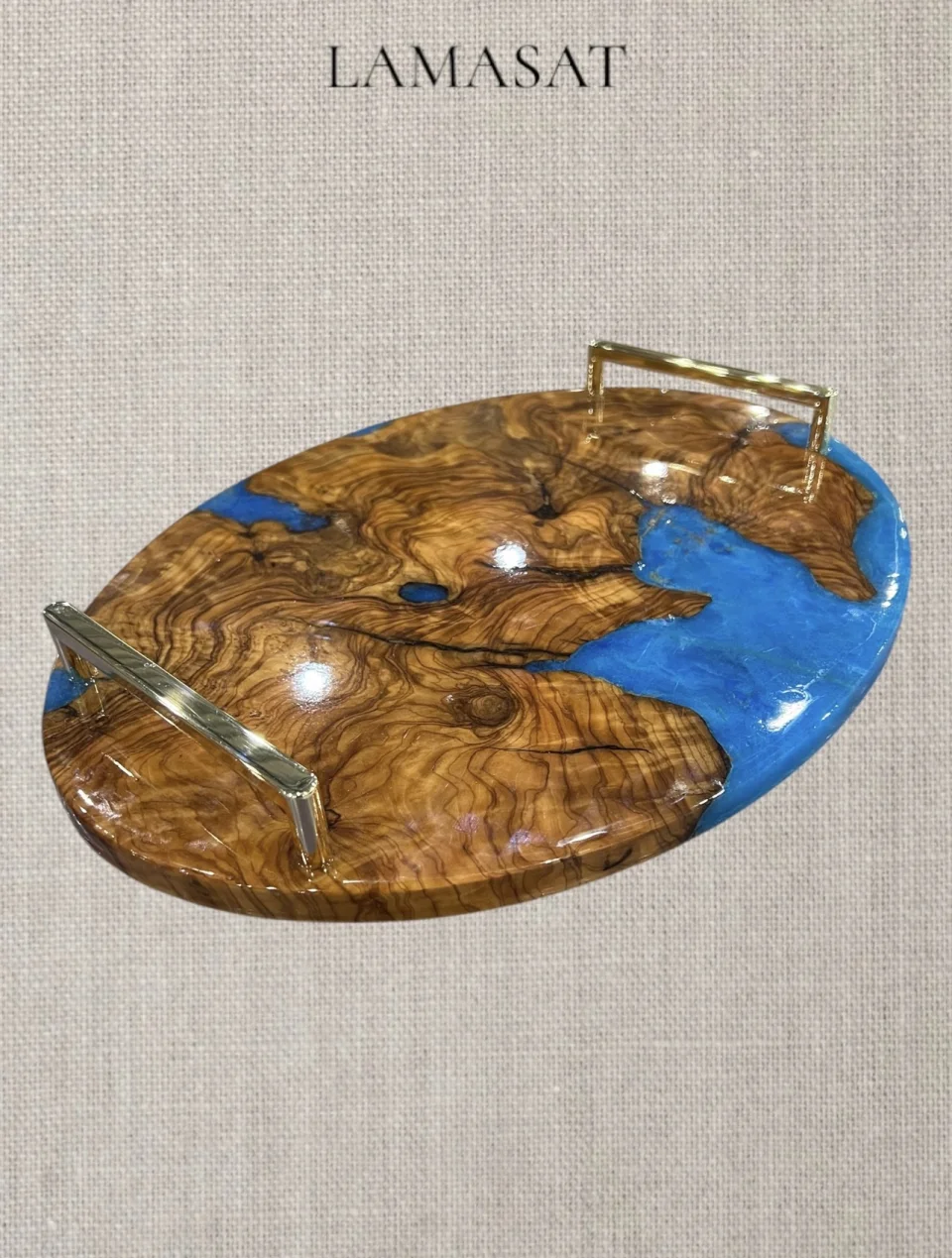 Olive Wood and  Epoxy Tray