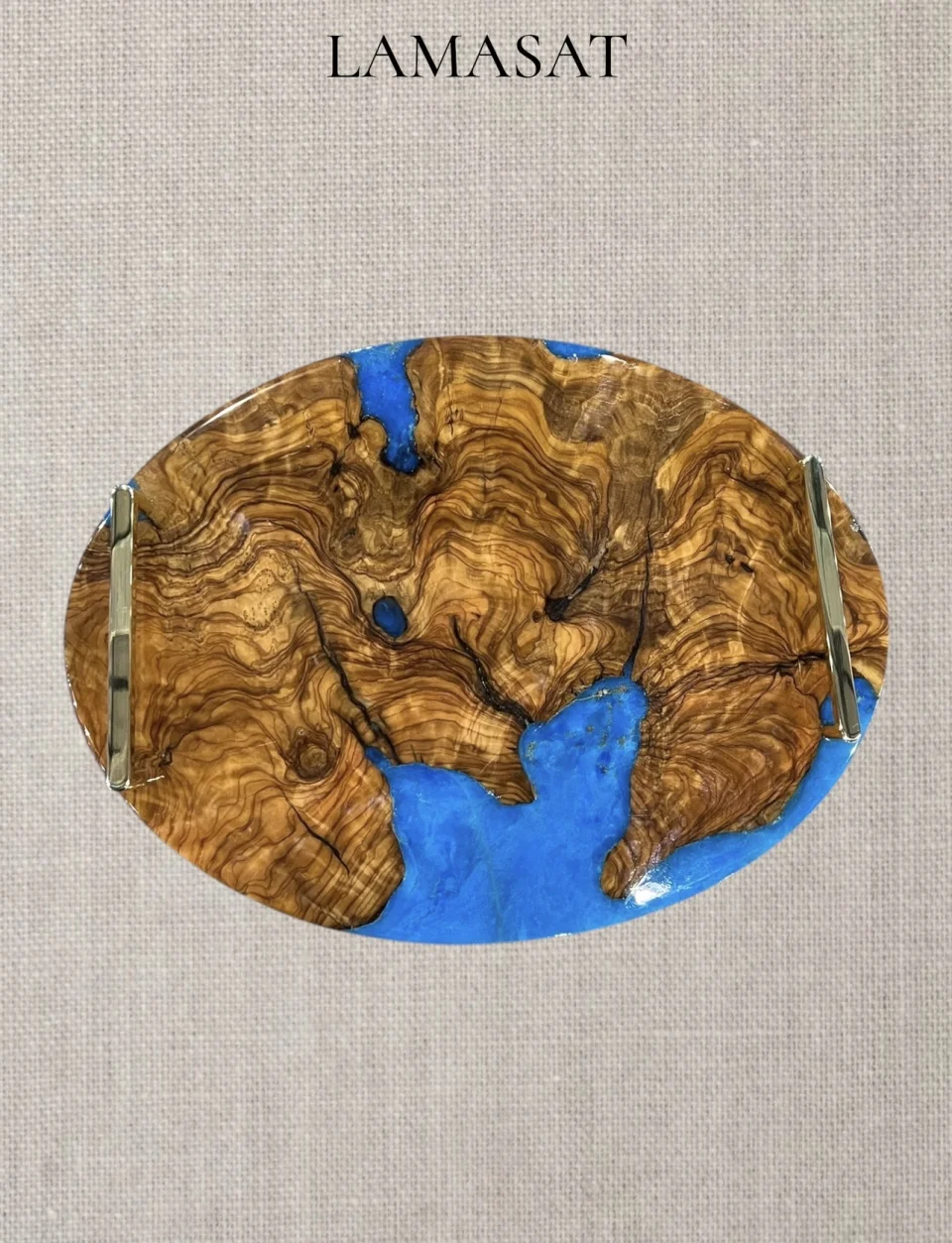 Olive Wood and  Epoxy Tray