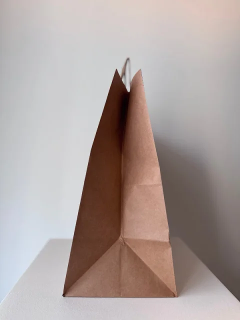 Plain Wide-Base Delivery Paper Bags with Twisted Handles – 32x34 cm | Facotry Wholesale 2