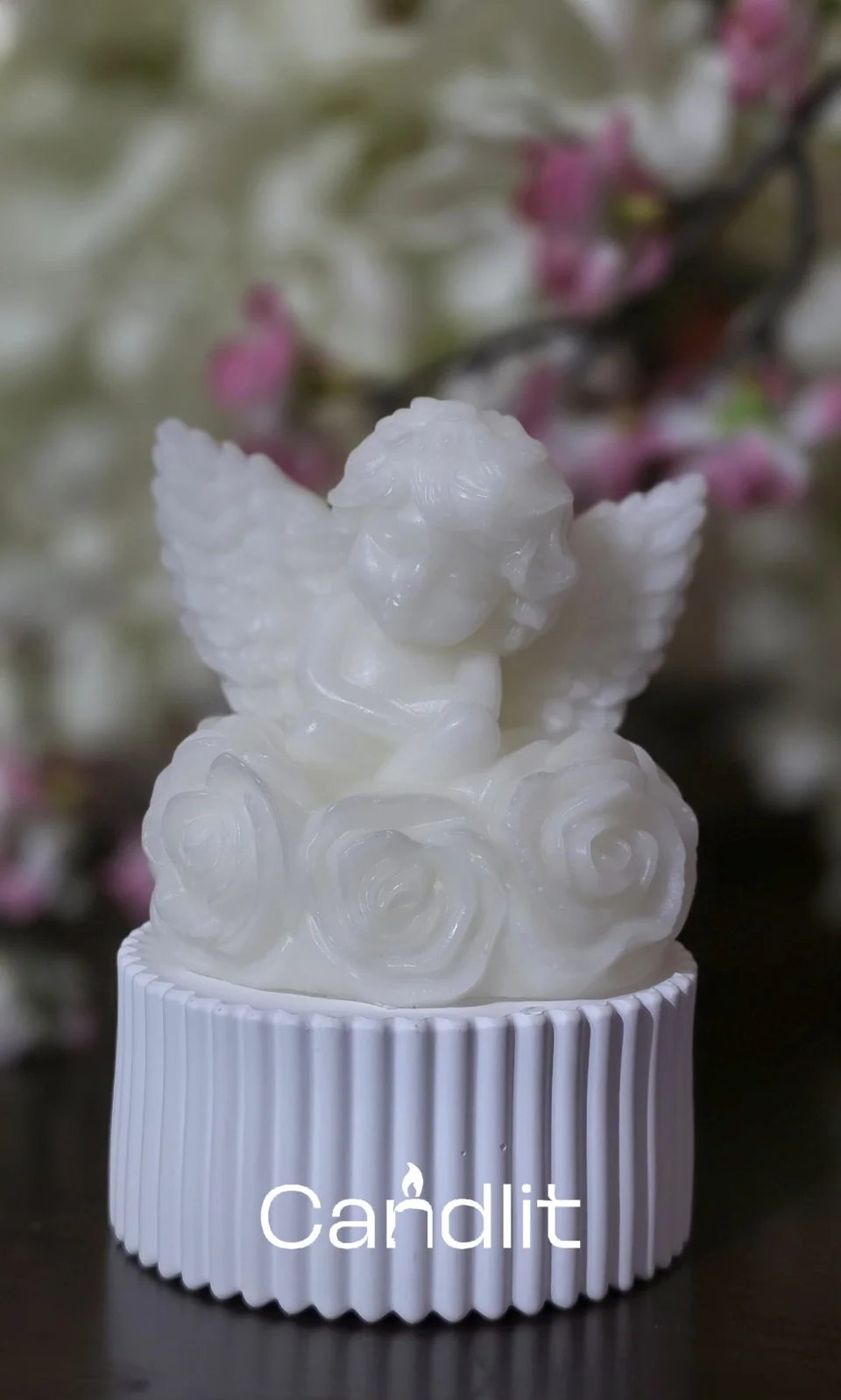 Heavenly Angel Rose Candle