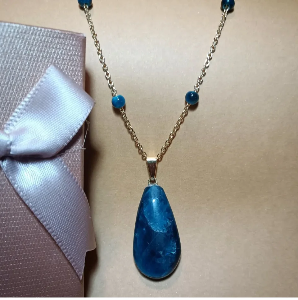 Blue Apatite Necklace