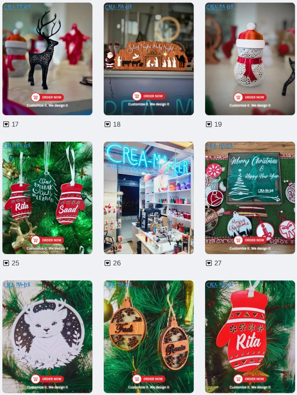 Personalized Wooden Christmas Ornaments